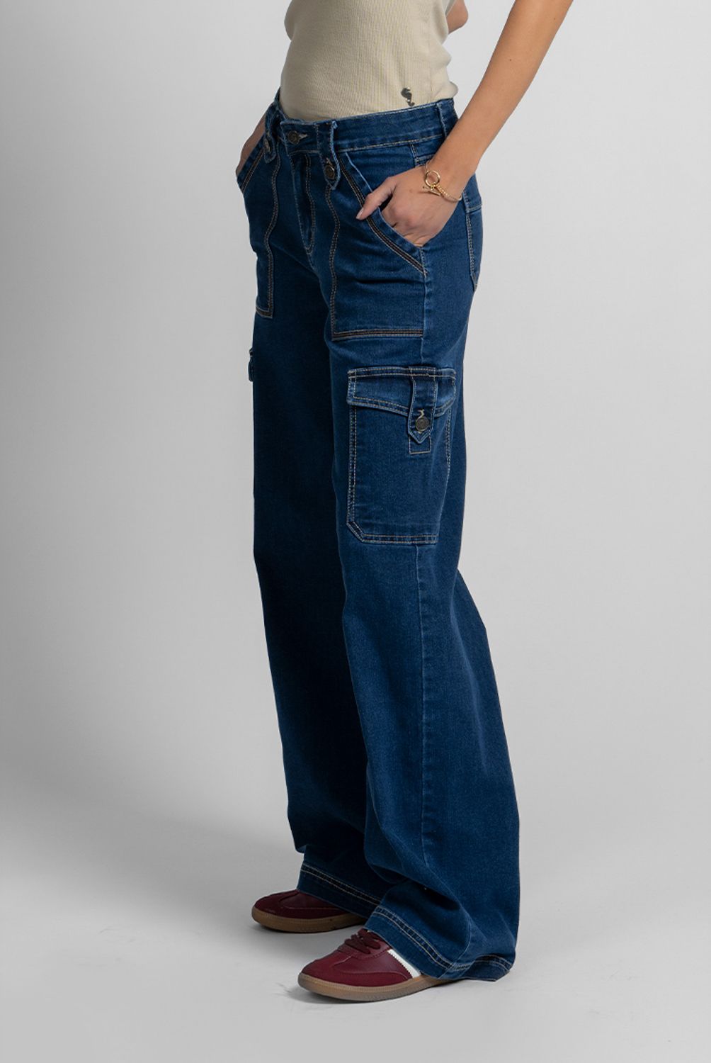 LOLITA POCKET - Jeans Juana Azul Lolita Pocket