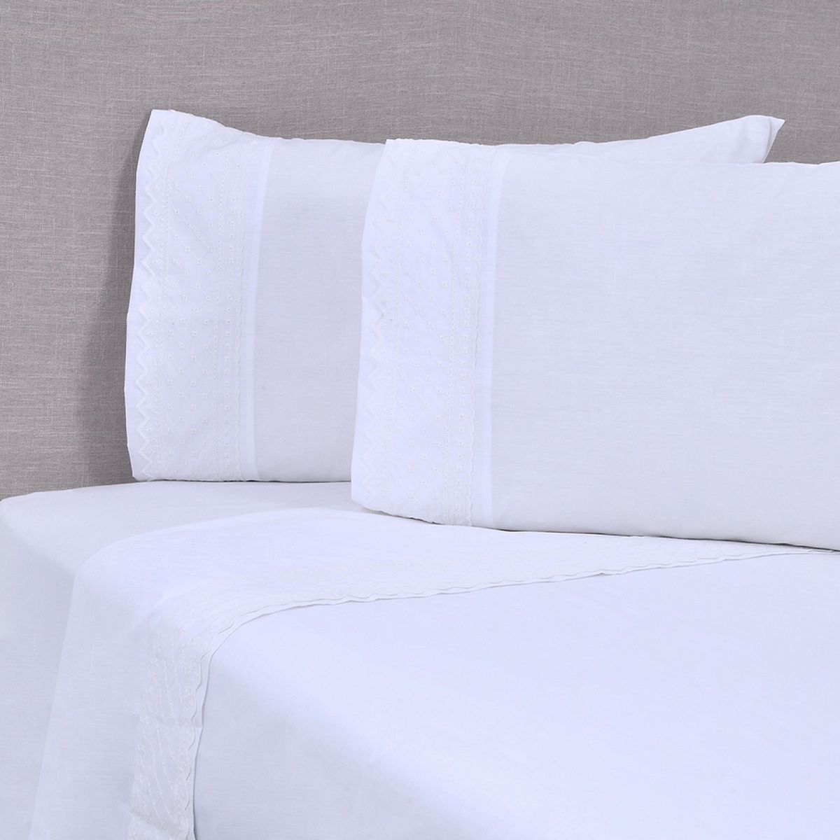 MASHINI - Sábana Broderie Bricks Mashini