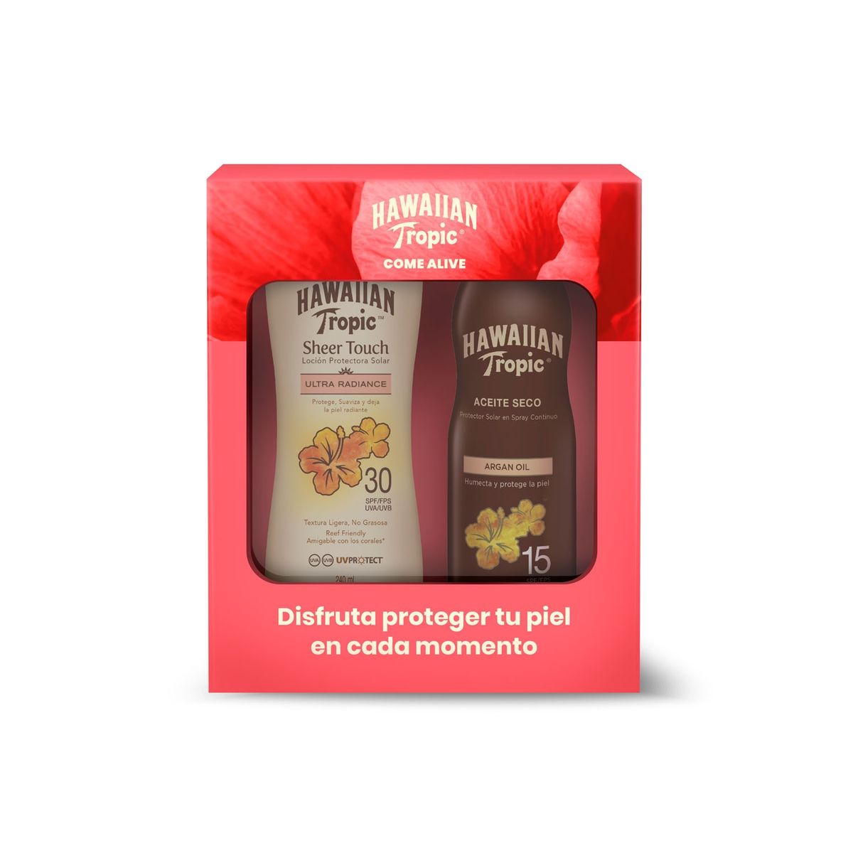 HAWAIIAN TROPIC - Pack Argan Oil 15 CS 170G + Sheer Touch 30 240ML hawaiian tropic