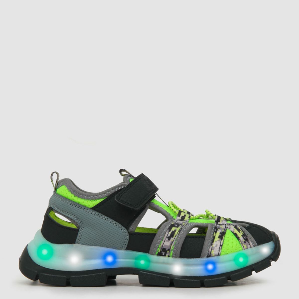 COLLOKY - Sandalia Niño Con Luces Negro  Colloky