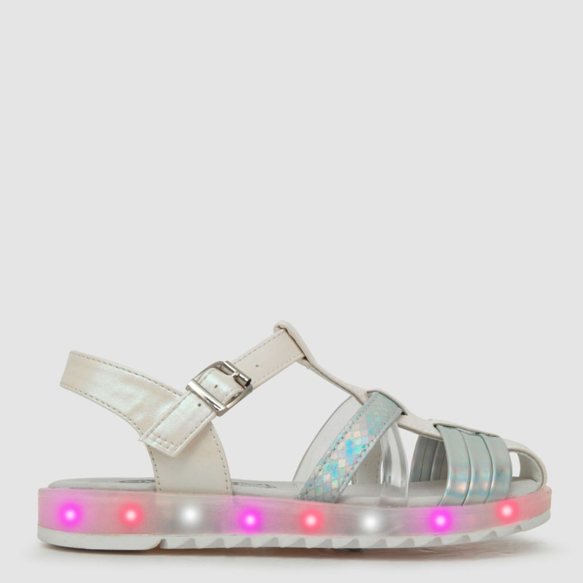 COLLOKY - Sandalia Niña con Luces Gris  Colloky