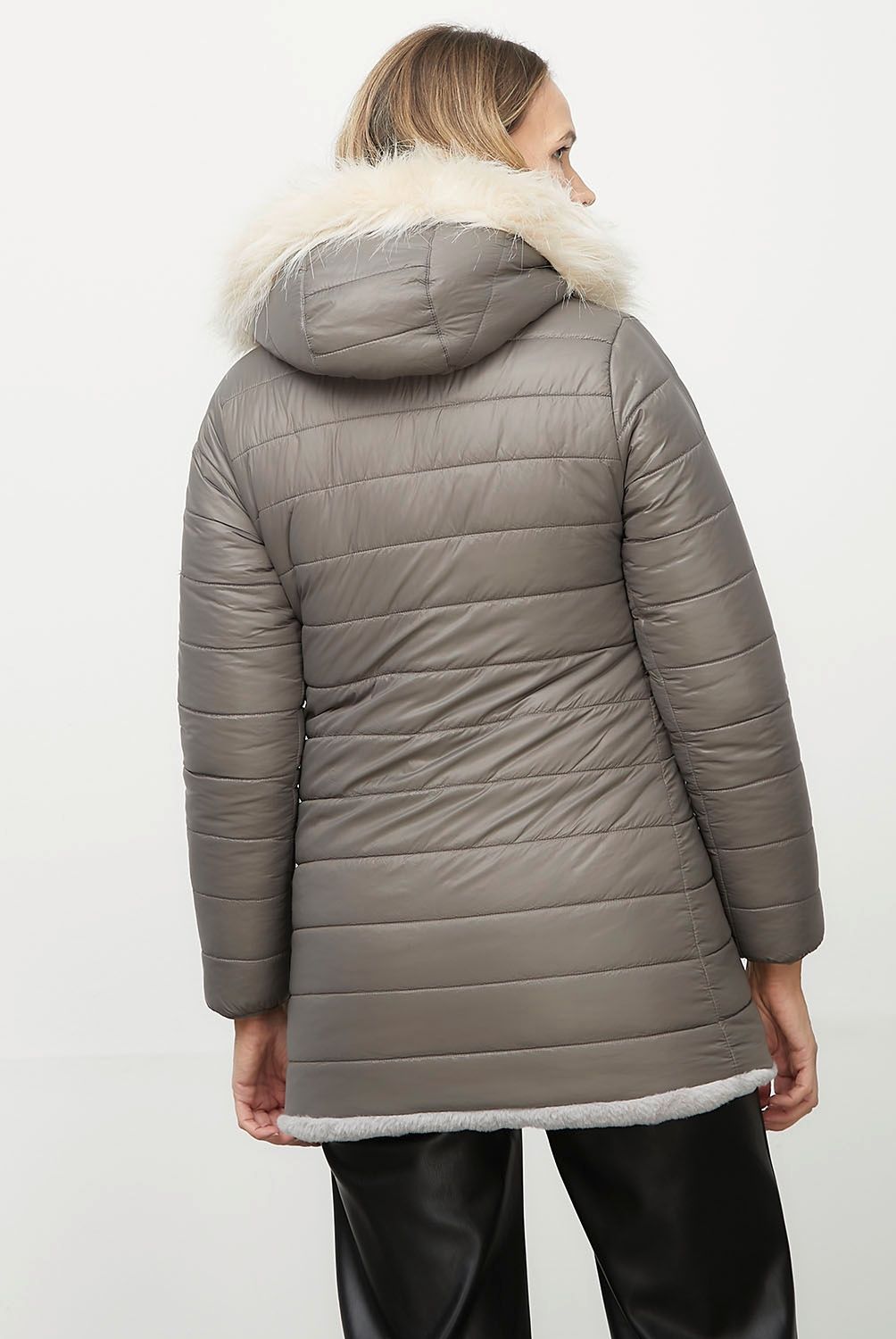 APOLOGY - Parka Metalizada Polar Interior Mujer Apology