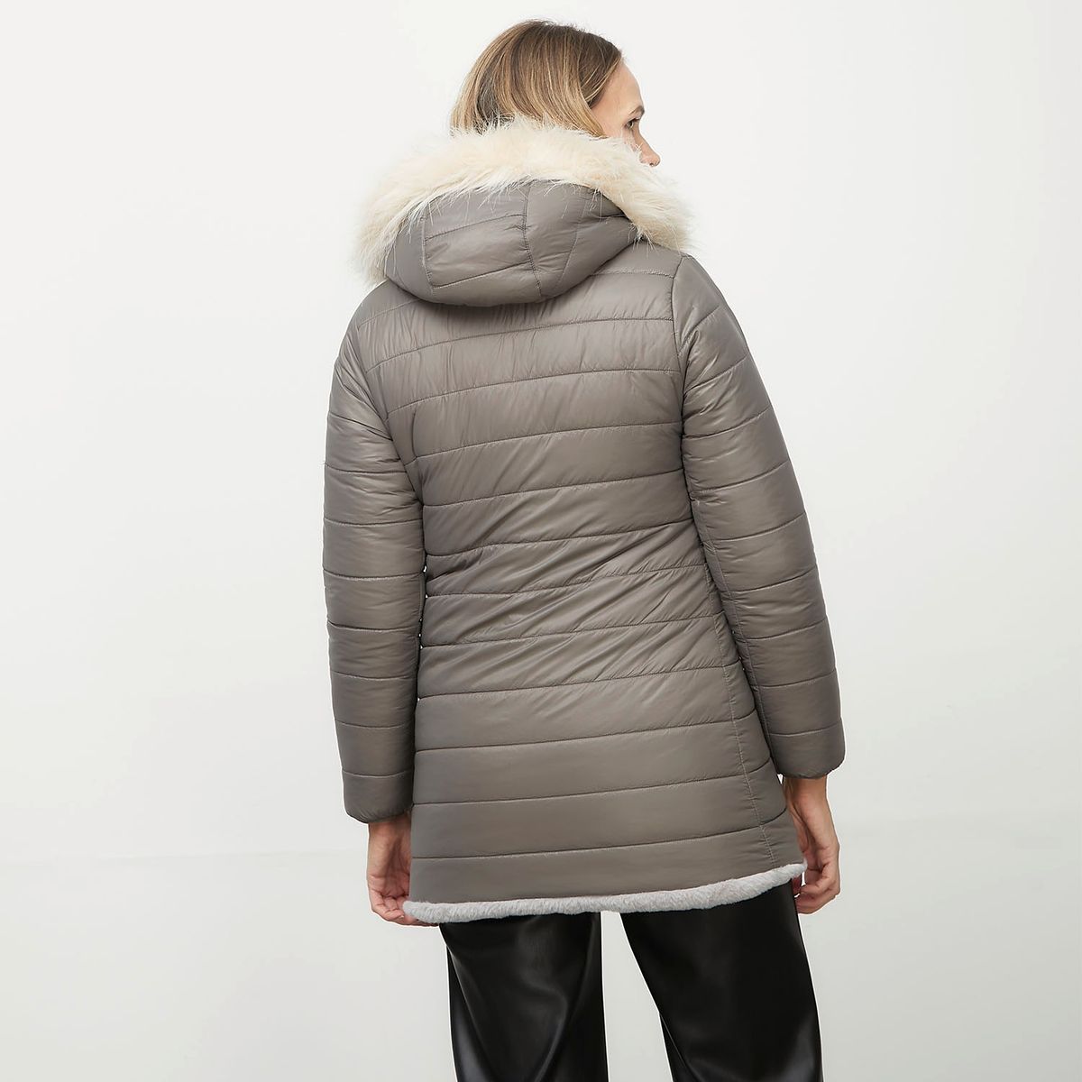 APOLOGY - Parka Metalizada Polar Interior Mujer Apology
