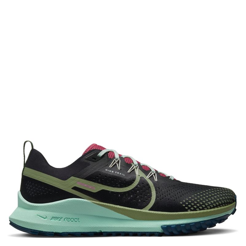 NIKE - React Pegasus Trail 4 Zapatillas Outdoor Hombre Negro Nike