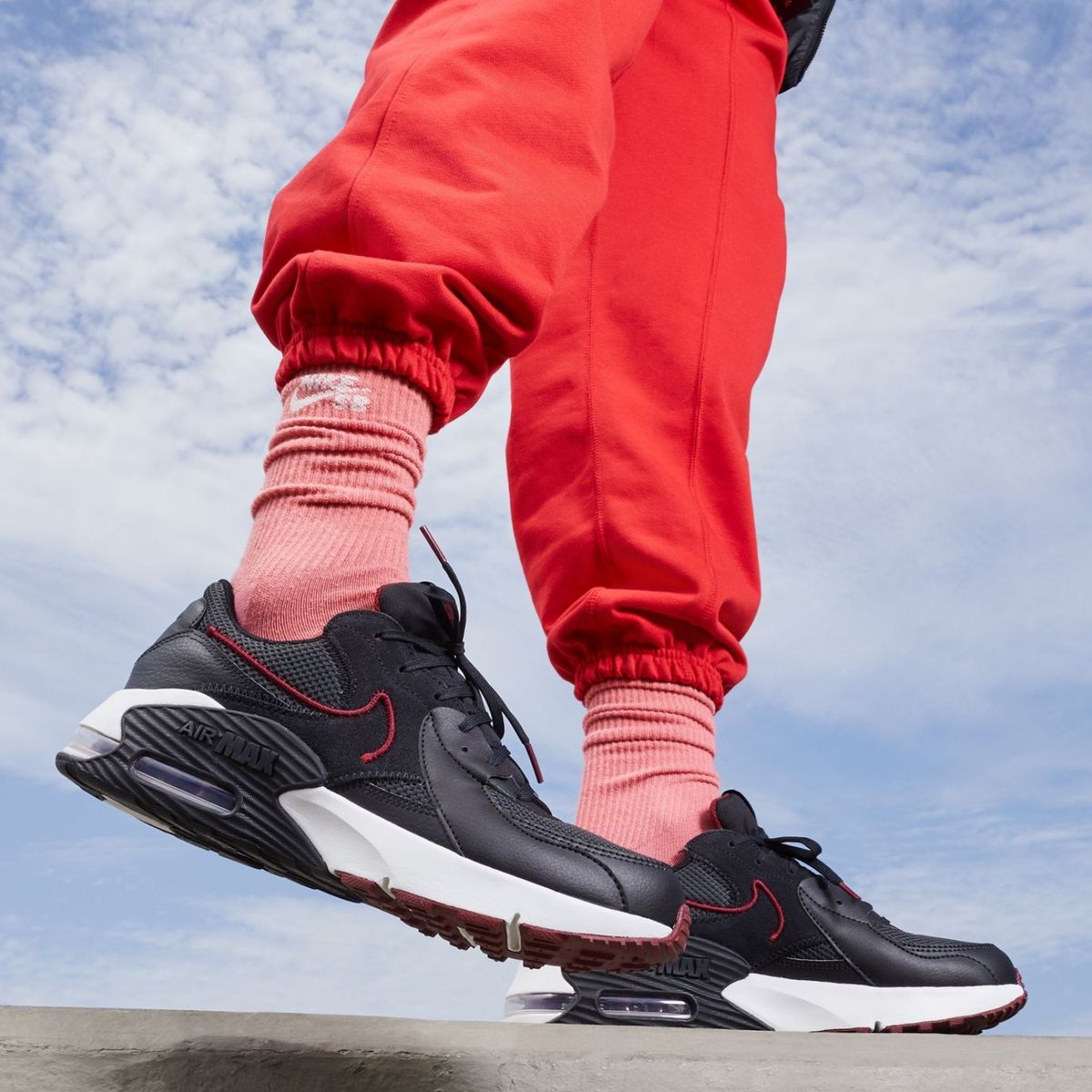 NIKE - Air Max Excee Zapatilla Urbana Hombre Cuero Negro Nike