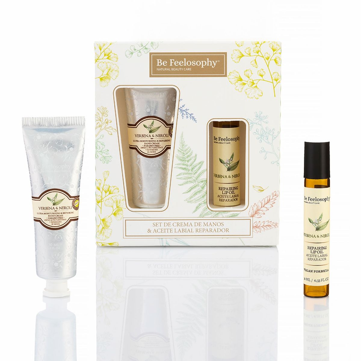BE FEELOSOPHY - Kit Crema De Manos Y Labial Verbena Acondicionante Be Feelosophy