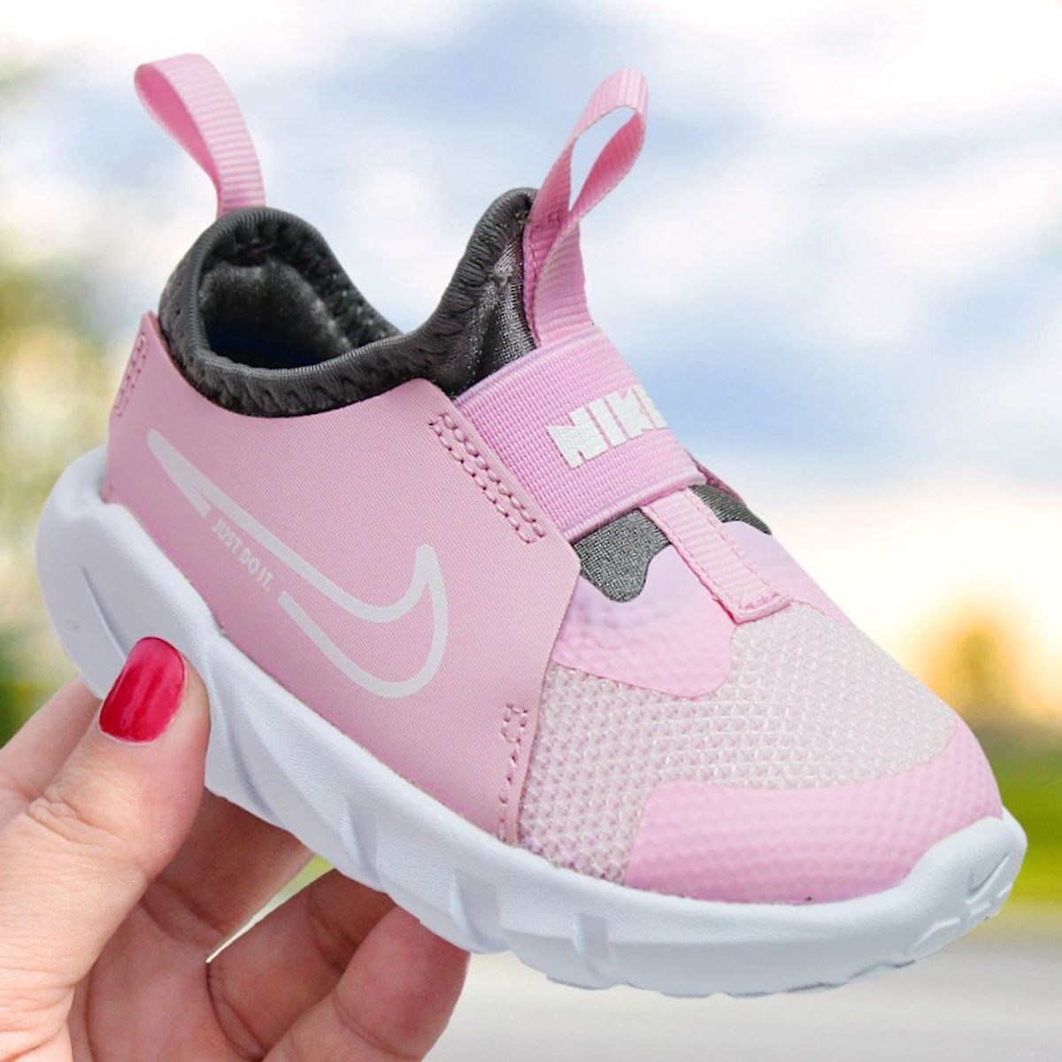 NIKE - Flex Runner 2 Tdv Zapatilla Deportiva Niña Rosada (17.5 a 26) Nike