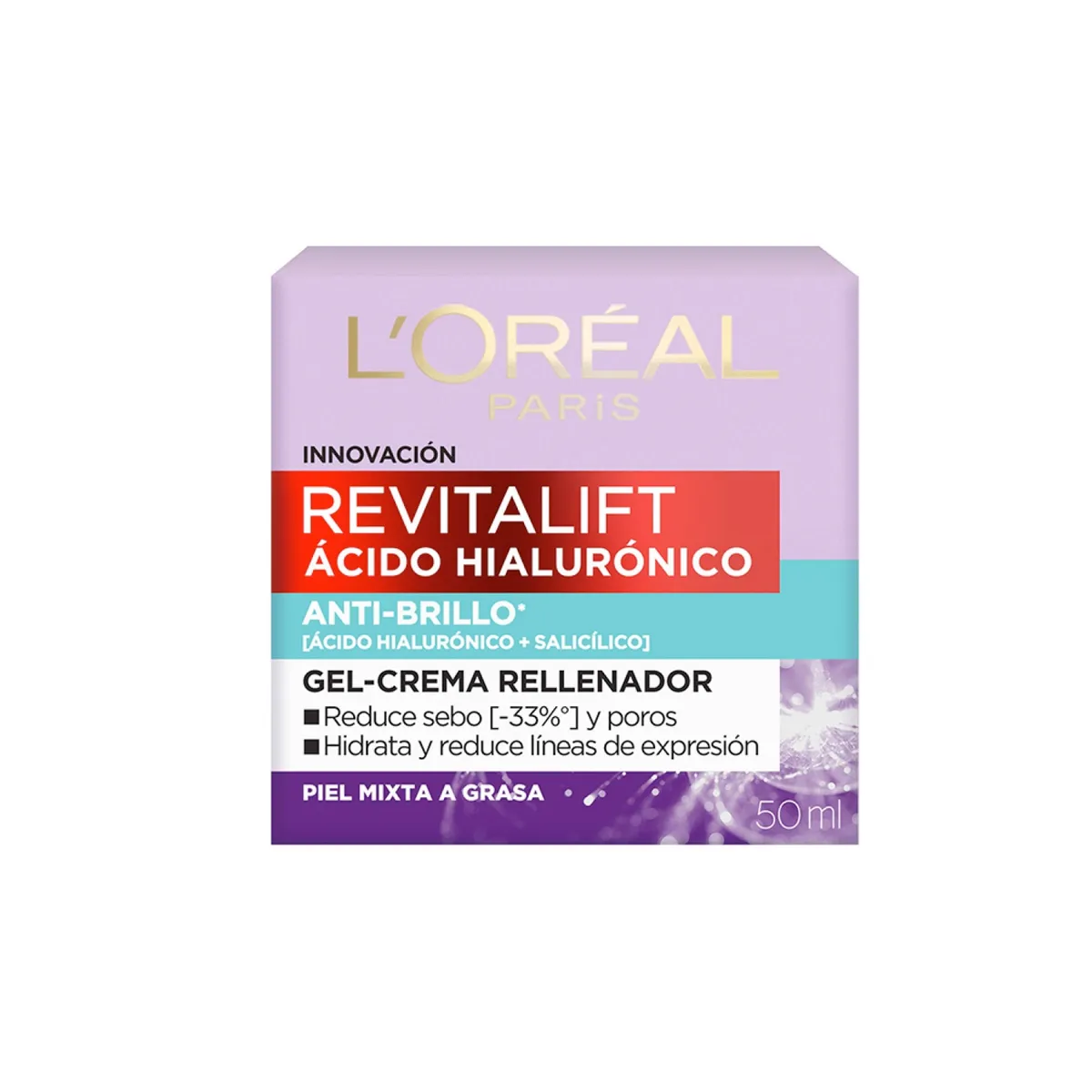 DERMO EXPERTISE - Crema Gel Oil Control Revitalift Ácido Hialurónico Dermo Expertise