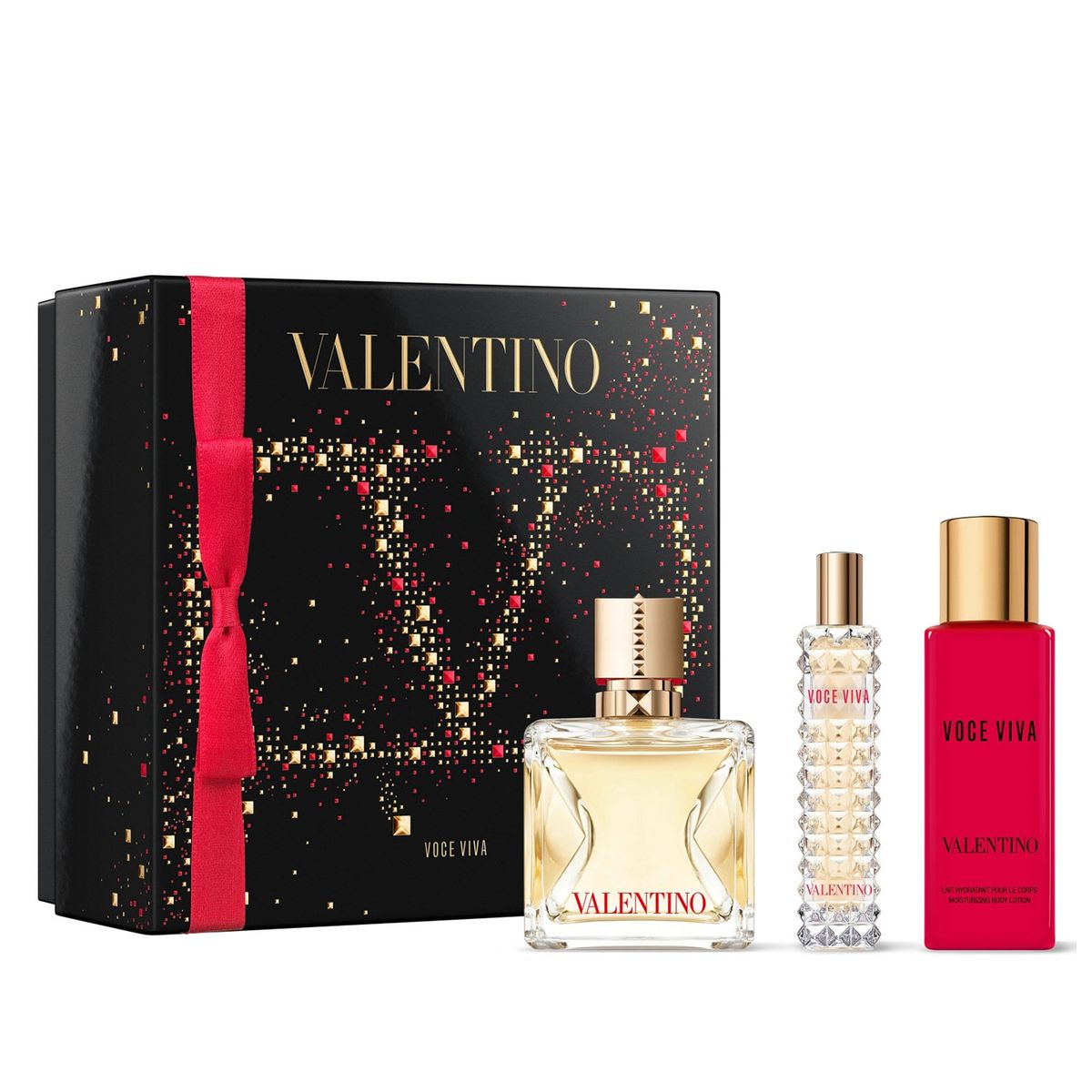 VALENTINO - Set Perfume Mujer Voce Viva EDP 100 ml + 10 ml + Body Lotion 100 ml Valentino