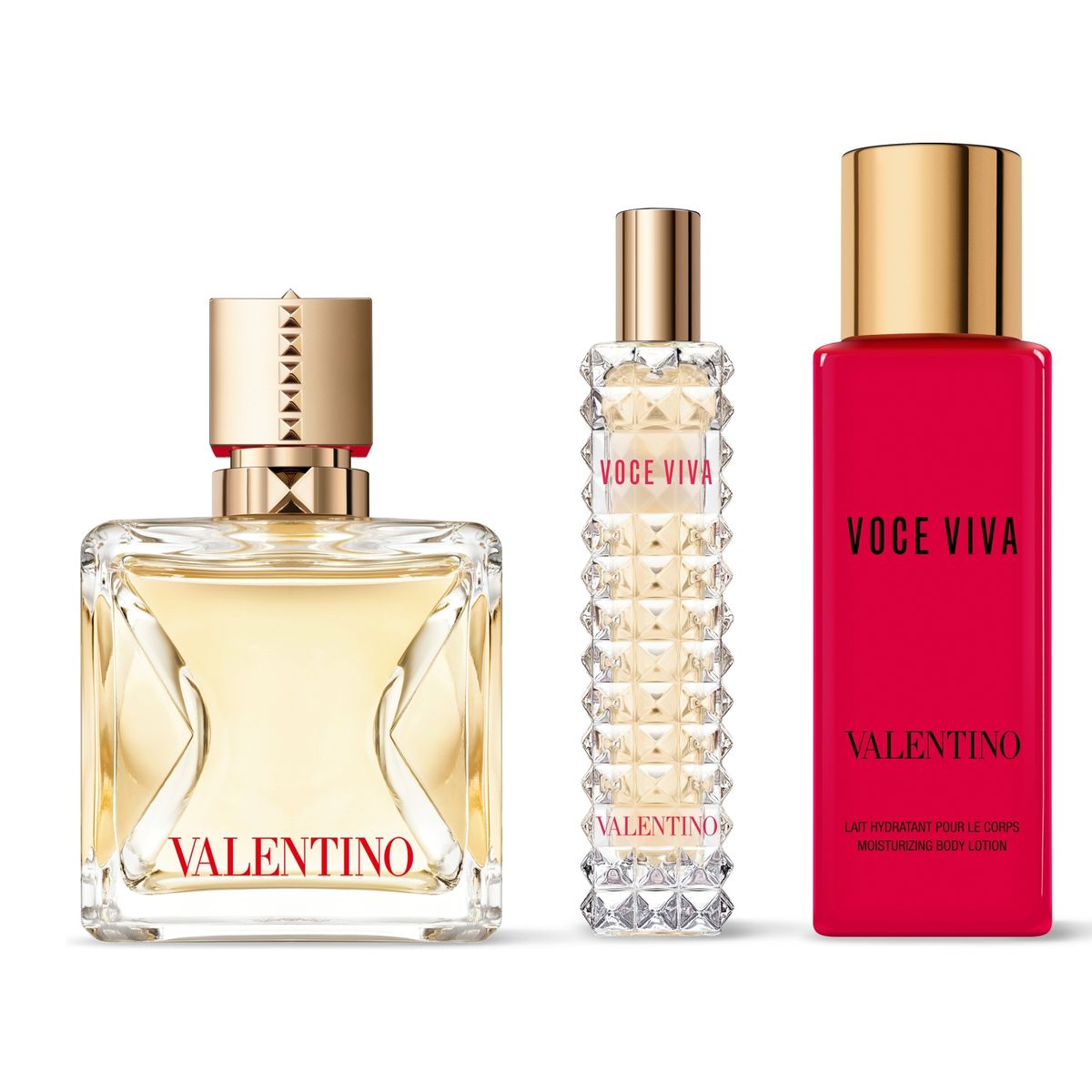VALENTINO - Set Perfume Mujer Voce Viva EDP 100 ml + 10 ml + Body Lotion 100 ml Valentino