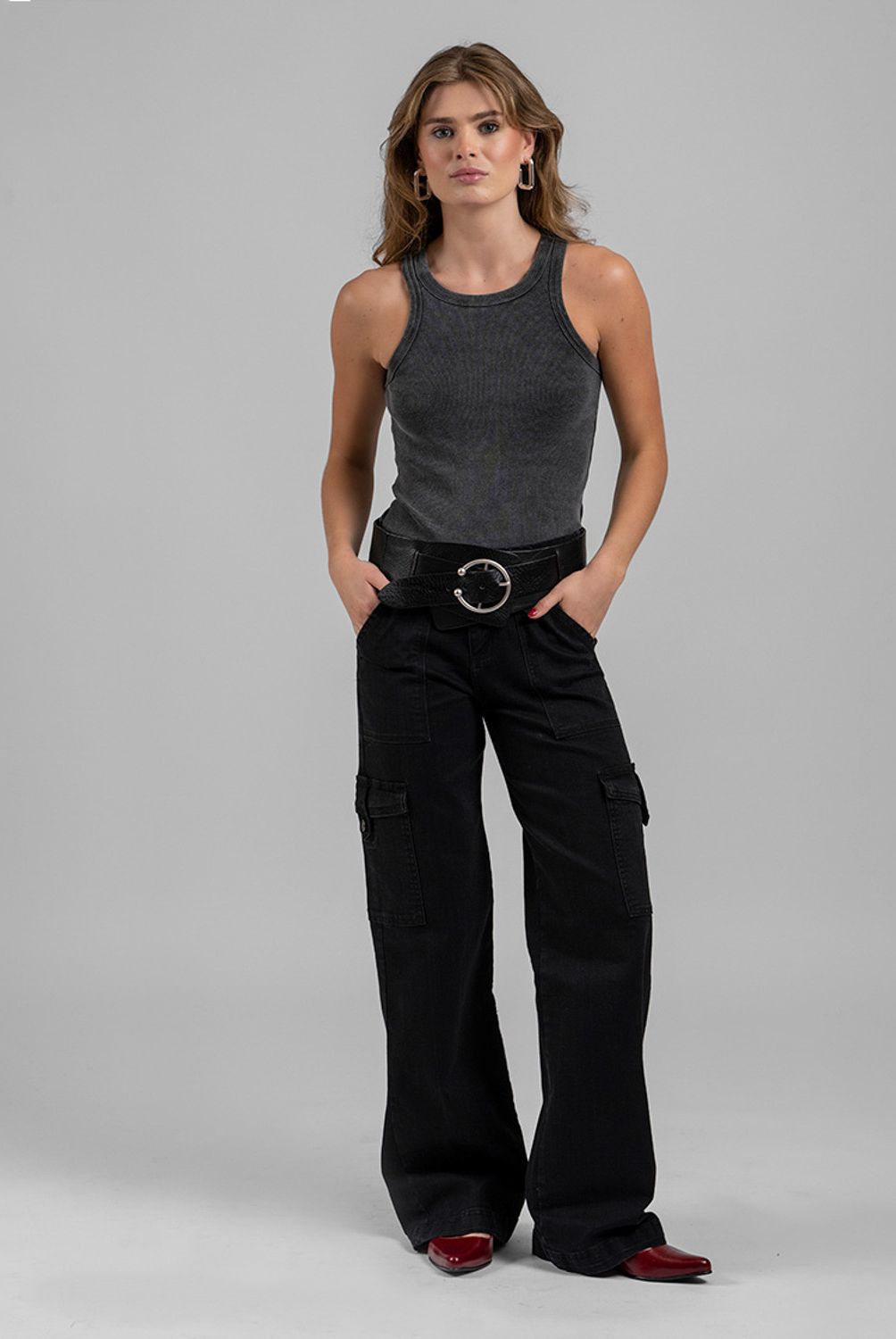 LOLITA POCKET - Jeans Juana Negro Lolita Pocket