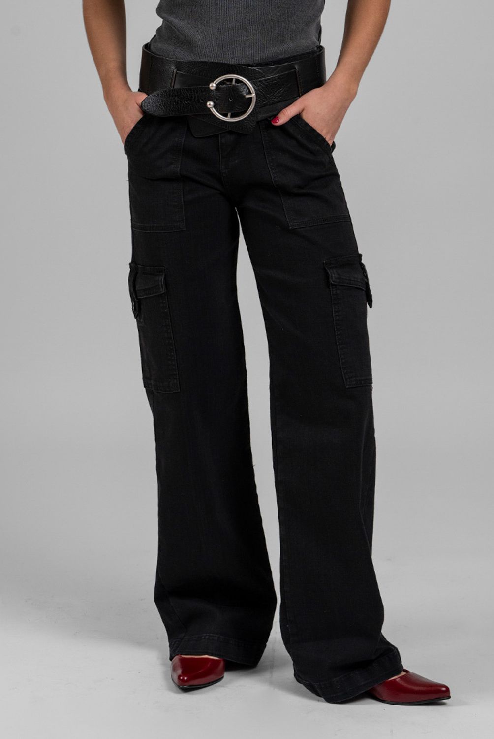 LOLITA POCKET - Jeans Juana Negro Lolita Pocket