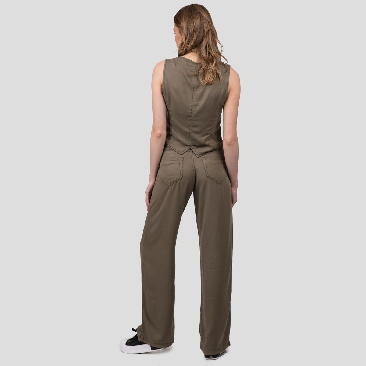 LOLITA POCKET - Lolita poc Pantalon mujer recto alto