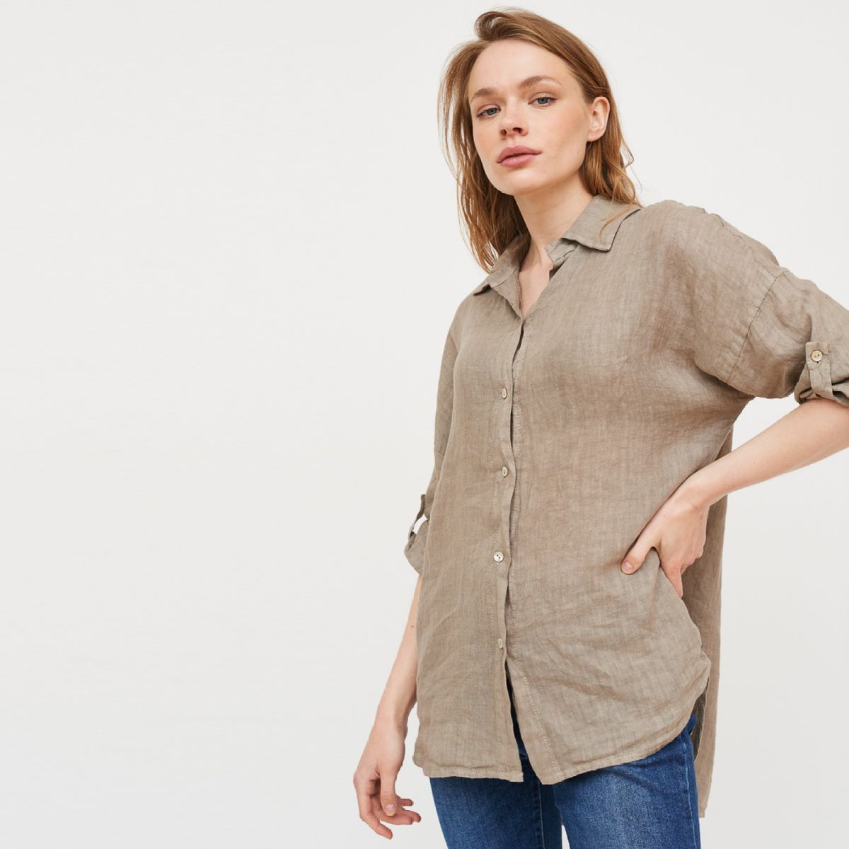 LA TIENDA DE CAROLINA - La Tienda de Carolina Blusa Lino Mujer