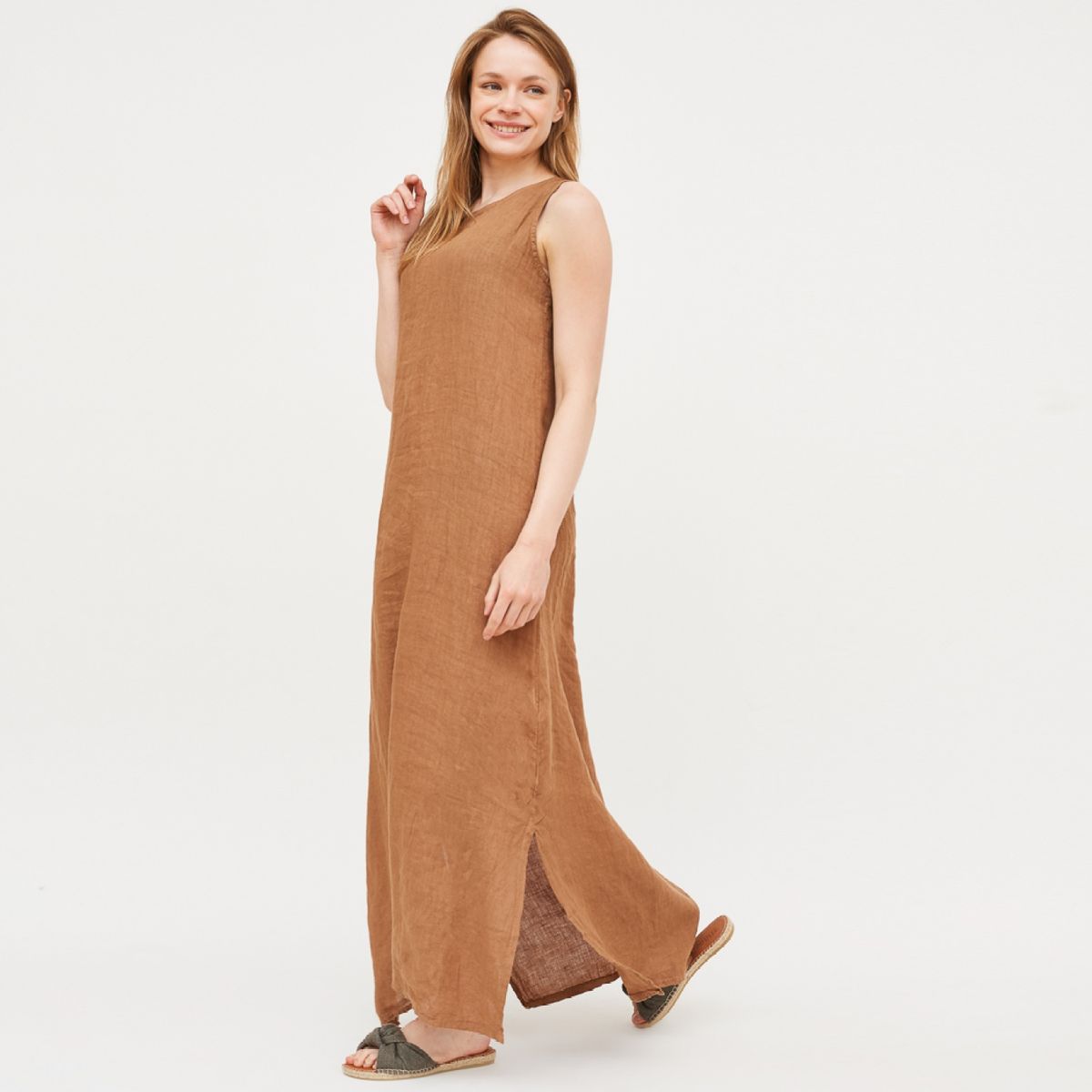 LA TIENDA DE CAROLINA - La Tienda de Carolina Vestido Largo Lino Mujer