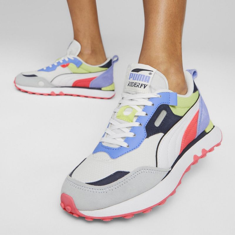 PUMA - Rider Fv Zapatilla Urbana Mujer Azul Puma