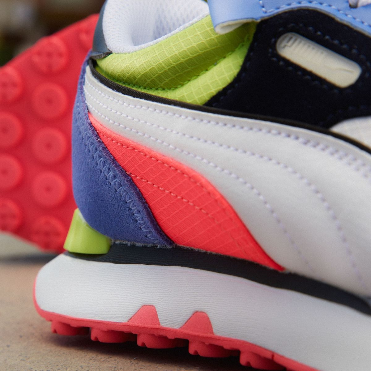 PUMA - Rider Fv Zapatilla Urbana Mujer Azul Puma