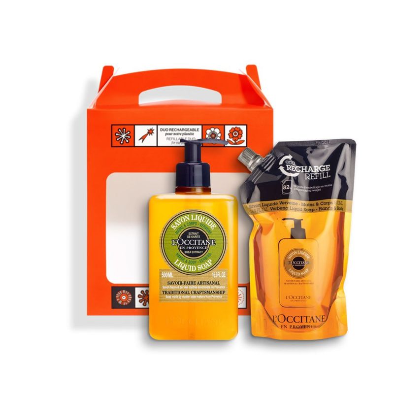 LOCCITANE - Duo Refill y Jabón Líquido Karité Verbena Loccitane