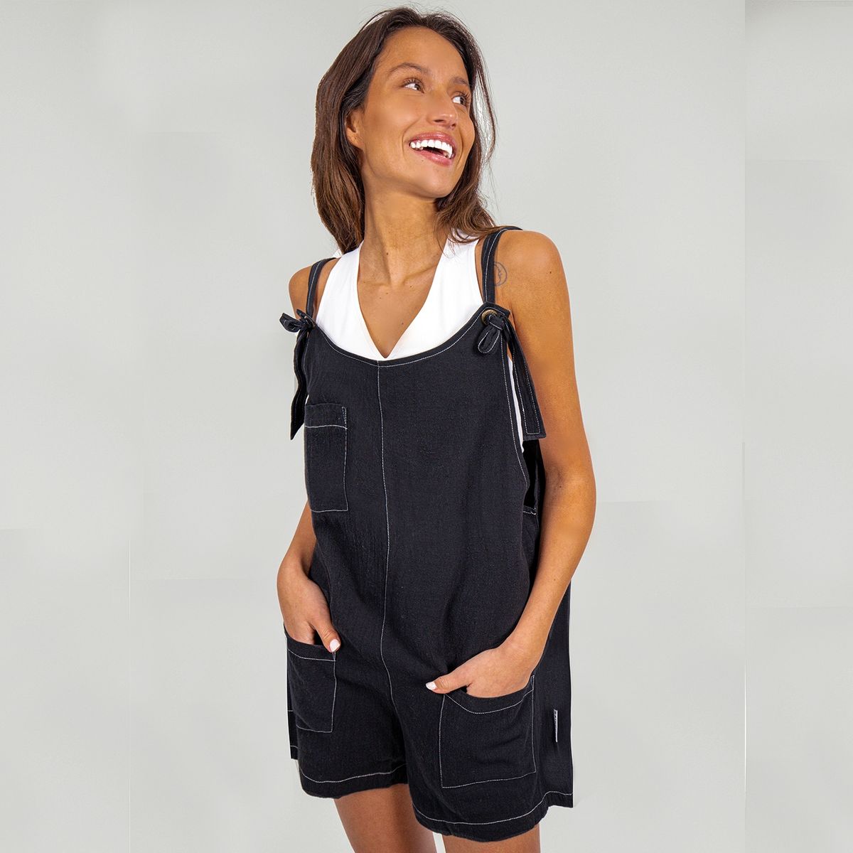 RAINDOOR - Raindoor Jardinera Short Mujer