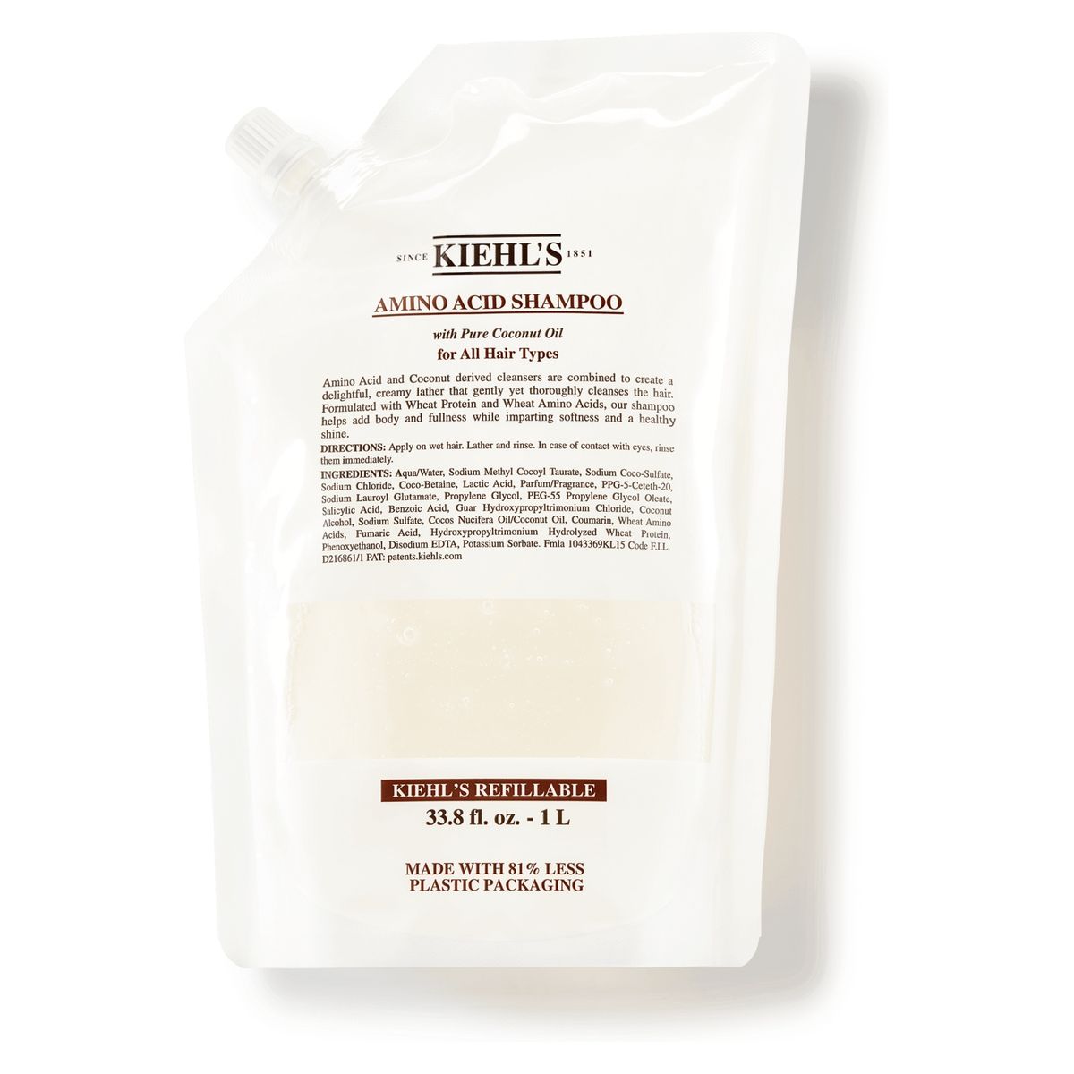 KIEHLS - Shampoo Hidratante Refill 1 Litro Kiehls