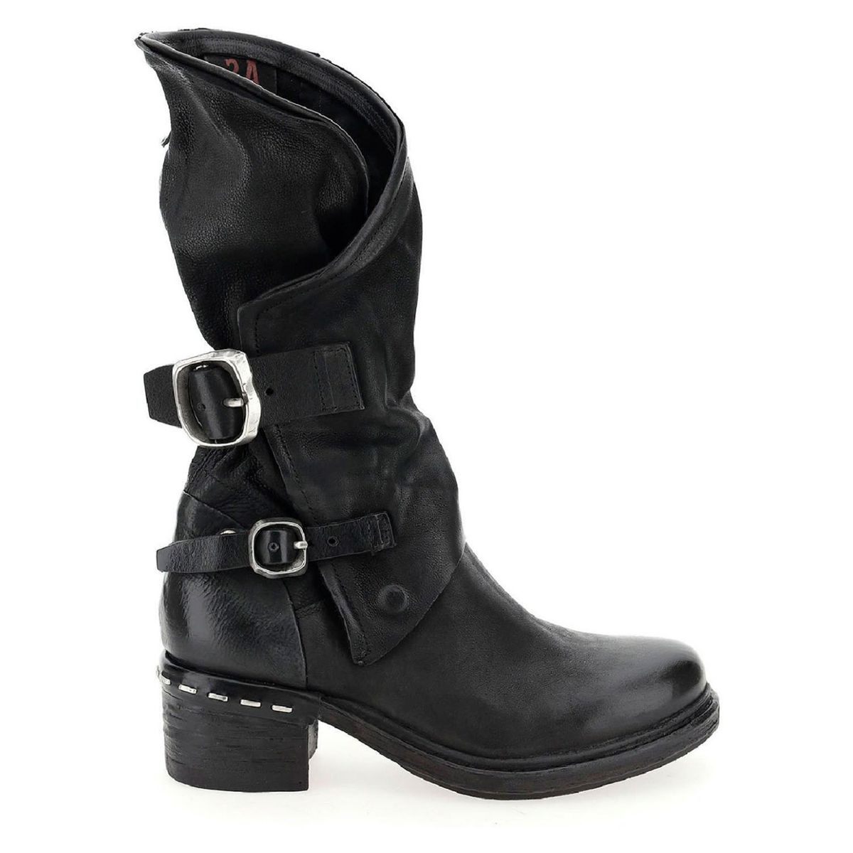 AS 98 - As98 Botin Mujer Cuero Negro