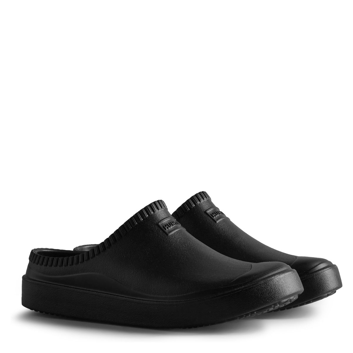 HUNTER - Sandalia Slide Mujer Negra Hunter