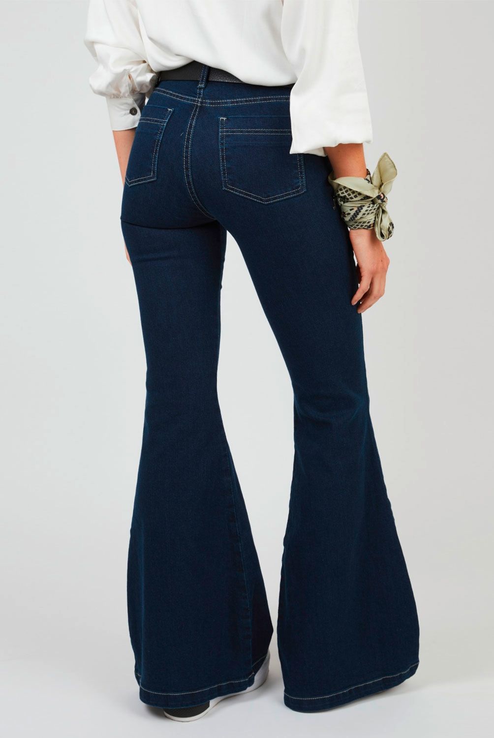 LOLITA POCKET - Lolita Pocket Jeans Flare Tiro Alto Mujer