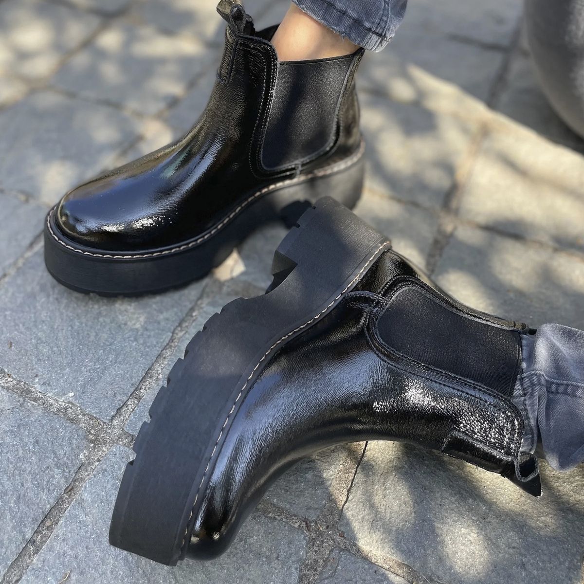 ROMANO - Romano Botin mujer cuero negro