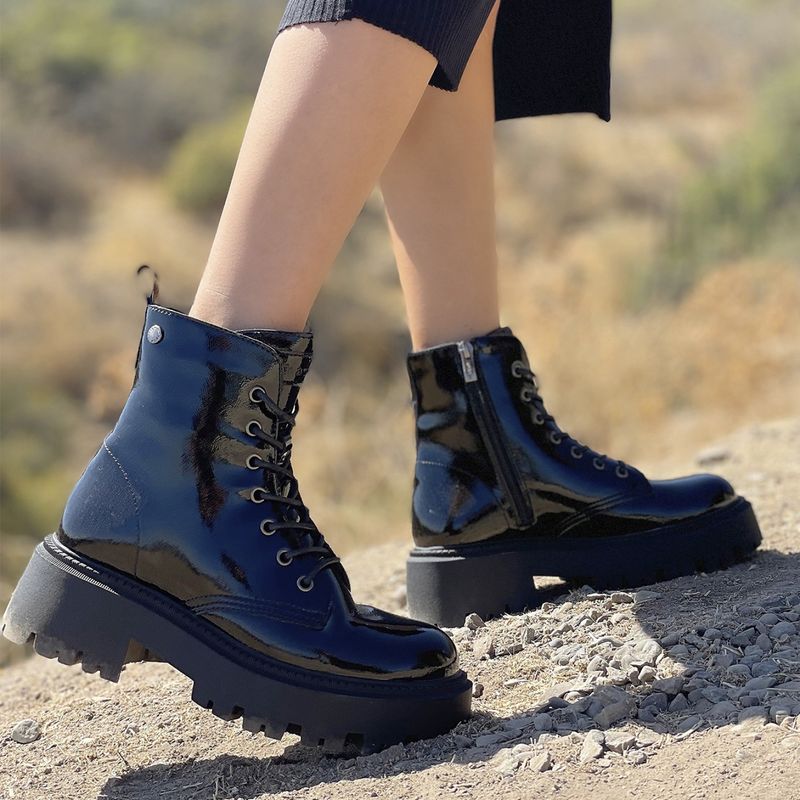 ROMANO - Botin Mujer Cuero Negro Romando