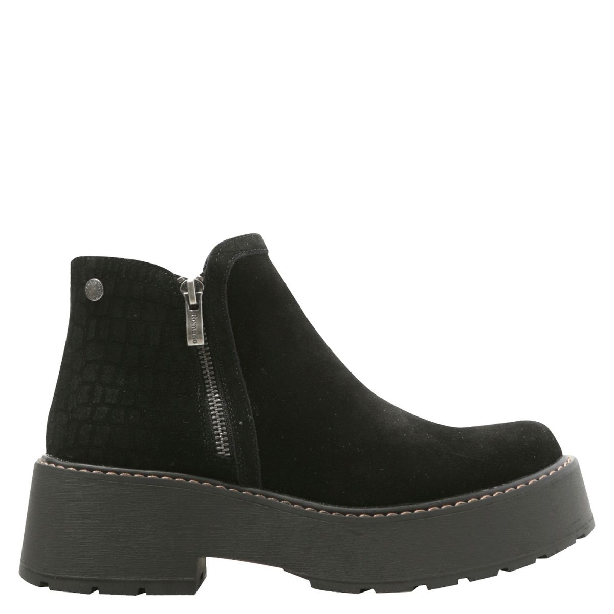 ROMANO - Romano Botin mujer cuero negro