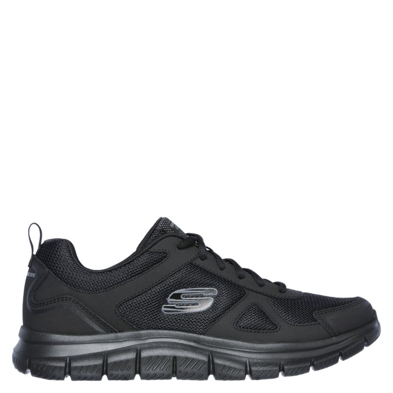 SKECHERS - Zapatilla Escolar Hombre Cuero Negro (39 a 44) Skechers