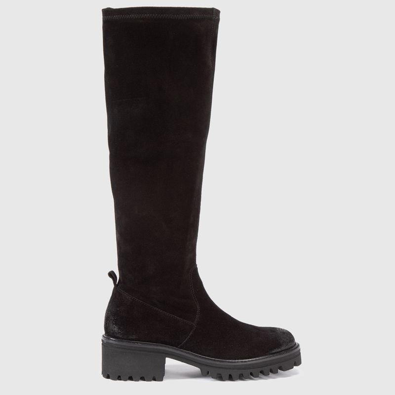 GACEL - Gacel Bota mujer cuero negro