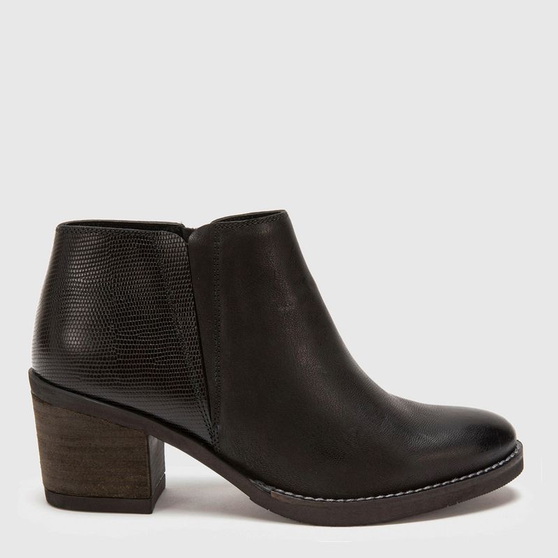 GACEL - Gacel Botin mujer cuero negro