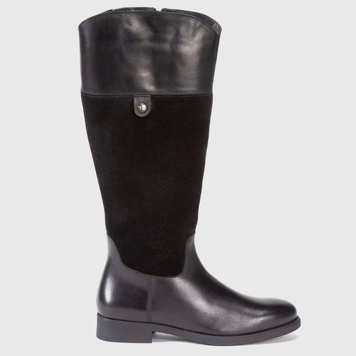GACEL - Bota Mujer Cuero Negro Gacel