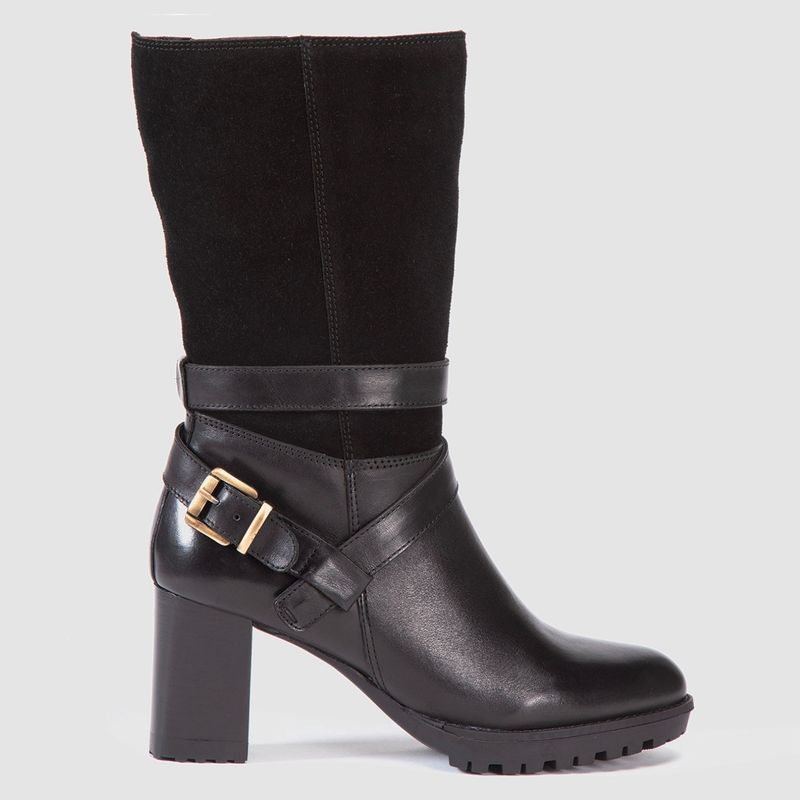GACEL - Gacel Bota mujer cuero negro