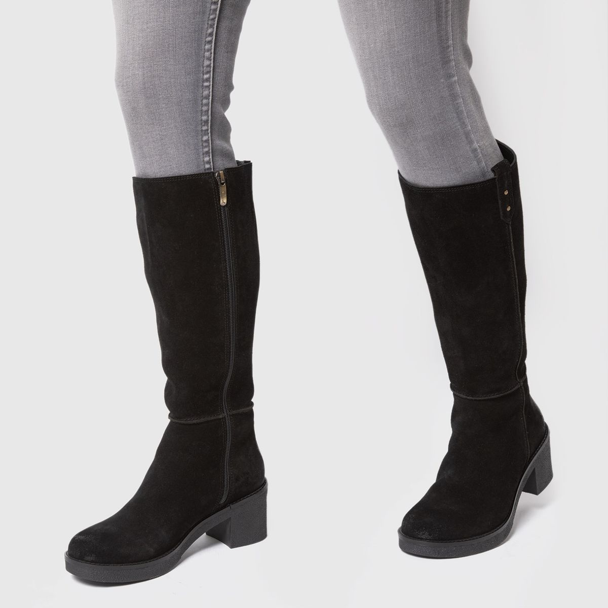 GACEL - Bota Mujer Cuero Negro Gacel