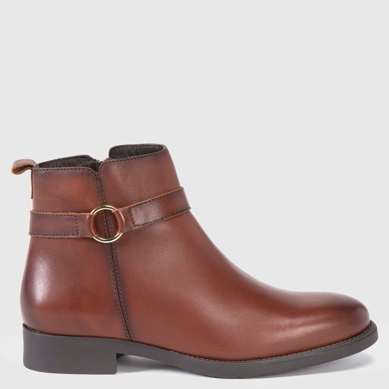 GACEL - Gacel Botin mujer cuero cafe