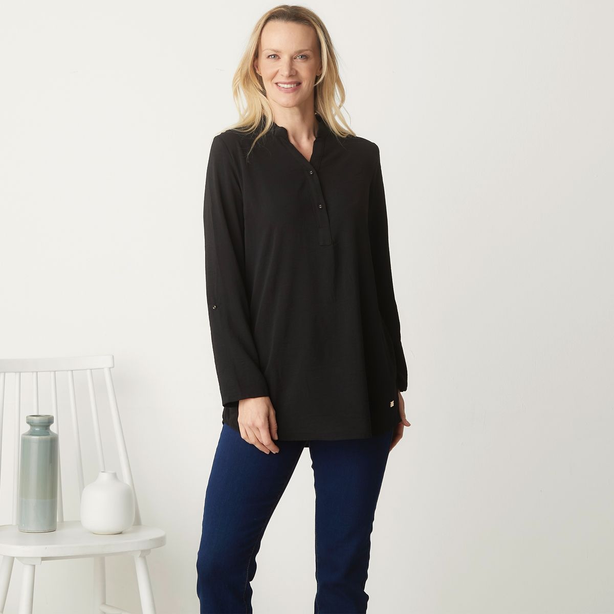 S COCCI - Blusa Manga Larga Mujer Stefano Cocci