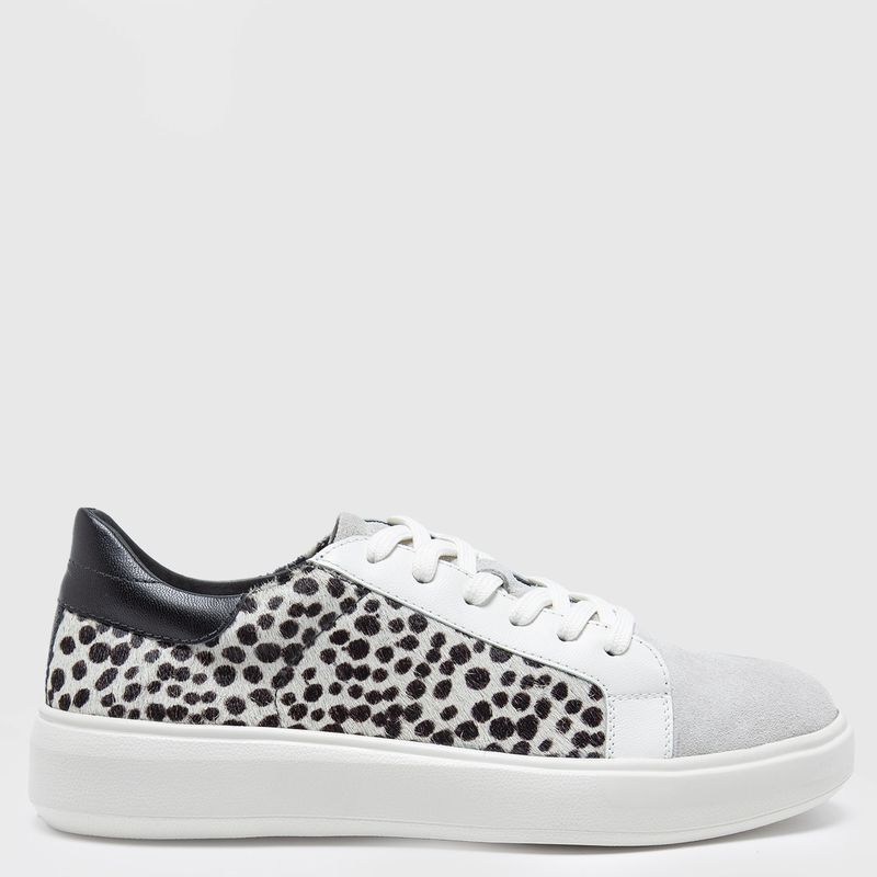 GACEL - Gacel Zapatilla urbana mujer cuero blanco
