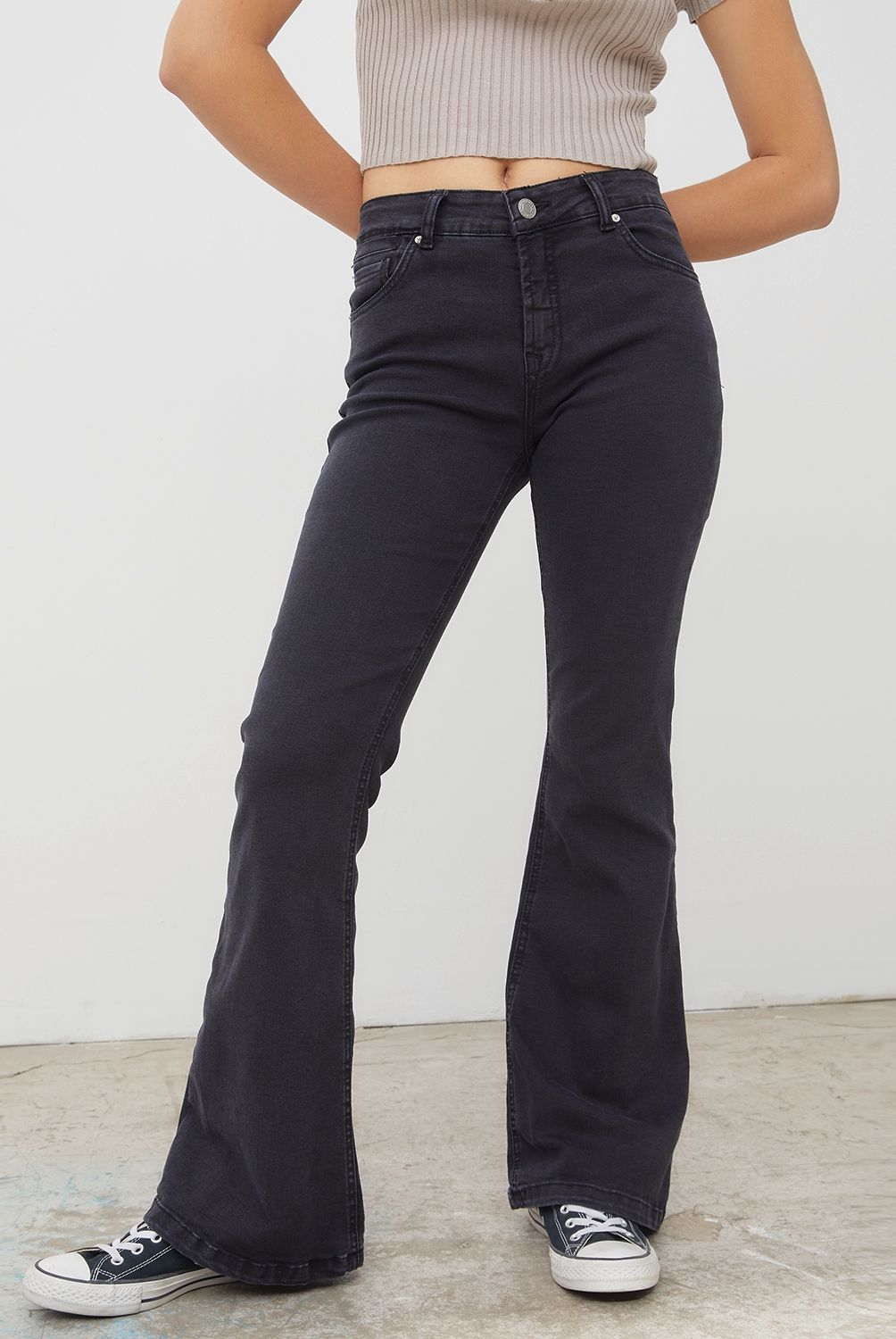 AMERICANINO - Americanino Jeans Flare Tiro Alto Mujer