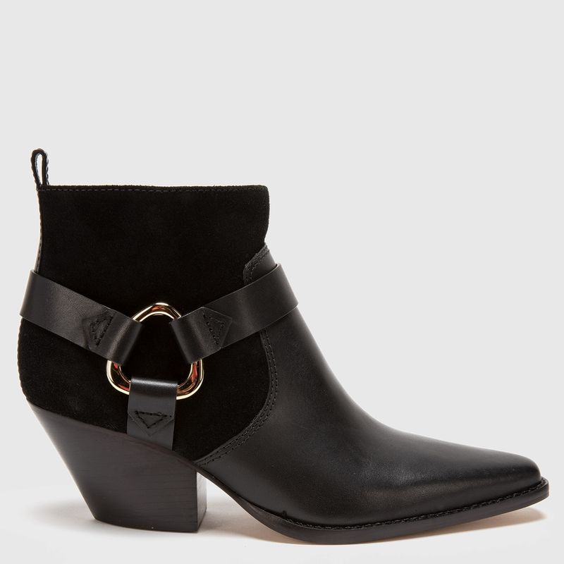 GACEL - Gacel Botin mujer cuero negro