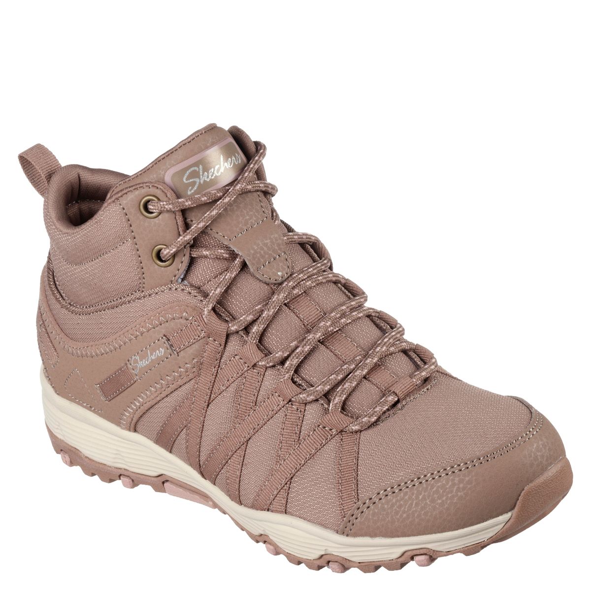 SKECHERS - Skechers Botin mujer cafe