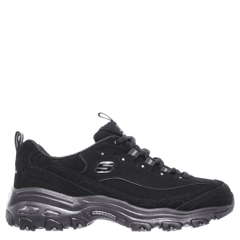 SKECHERS - Zapatilla Urbana Mujer Cuero Negro Skechers