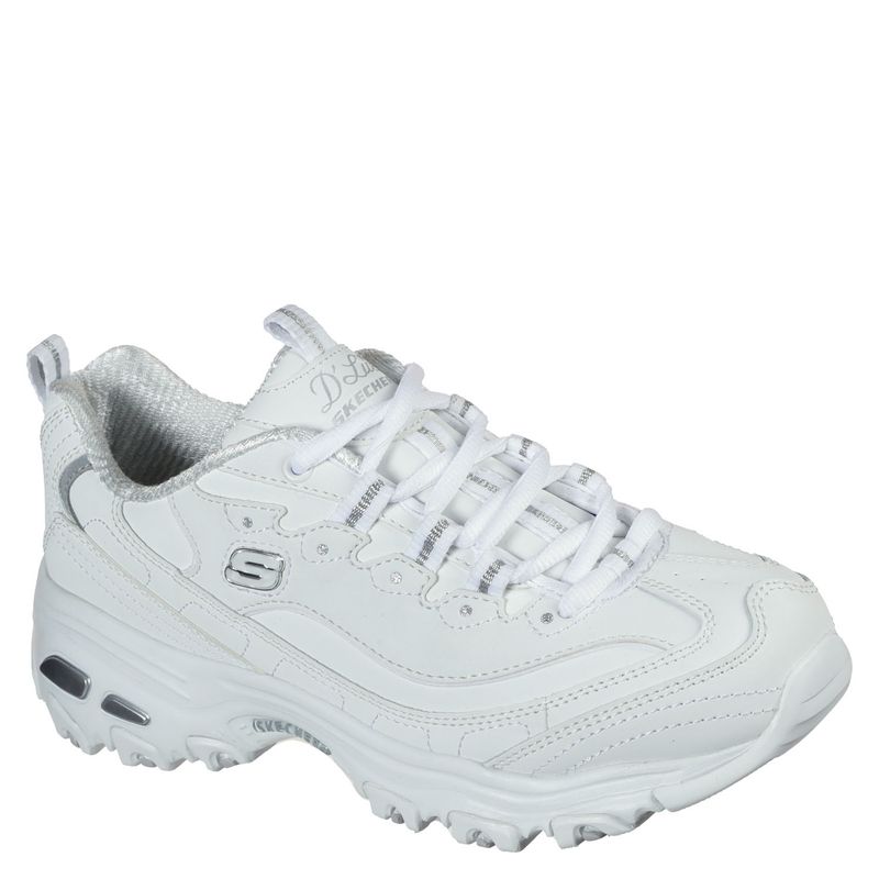 SKECHERS - Skechers Zapatilla urbana mujer cuero blanco