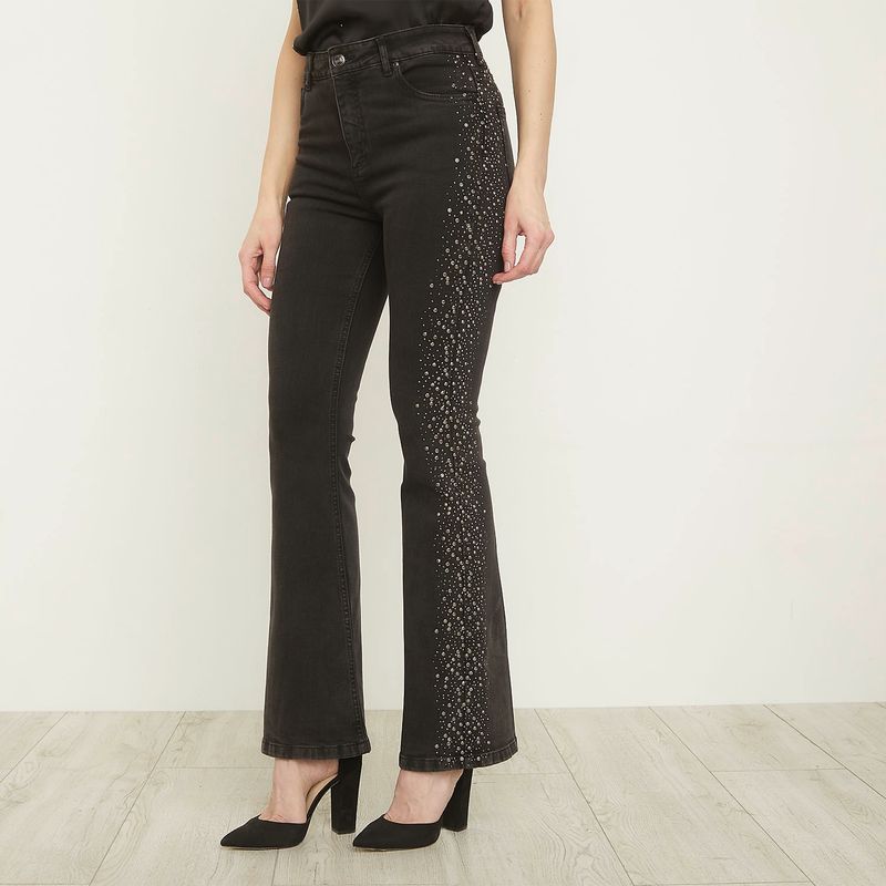 APOLOGY - Jeans Flare Tiro Medio Mujer Cecilia Bolocco Para Apology
