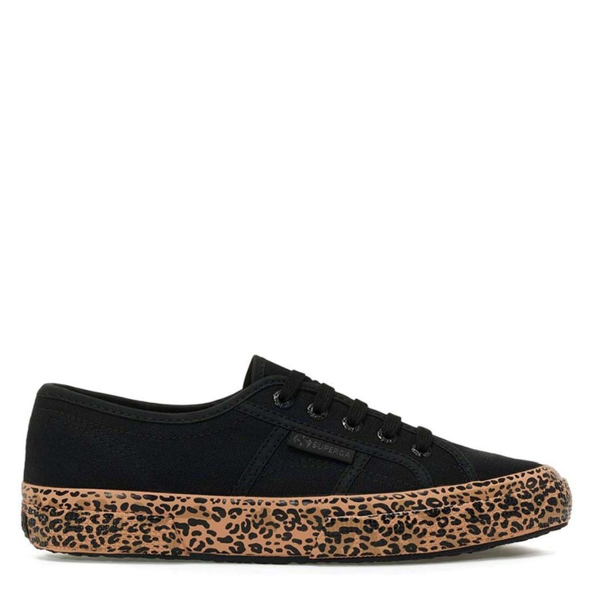 SUPERGA - Micr Leopard Zapatilla Urbana Mujer Negro Superga