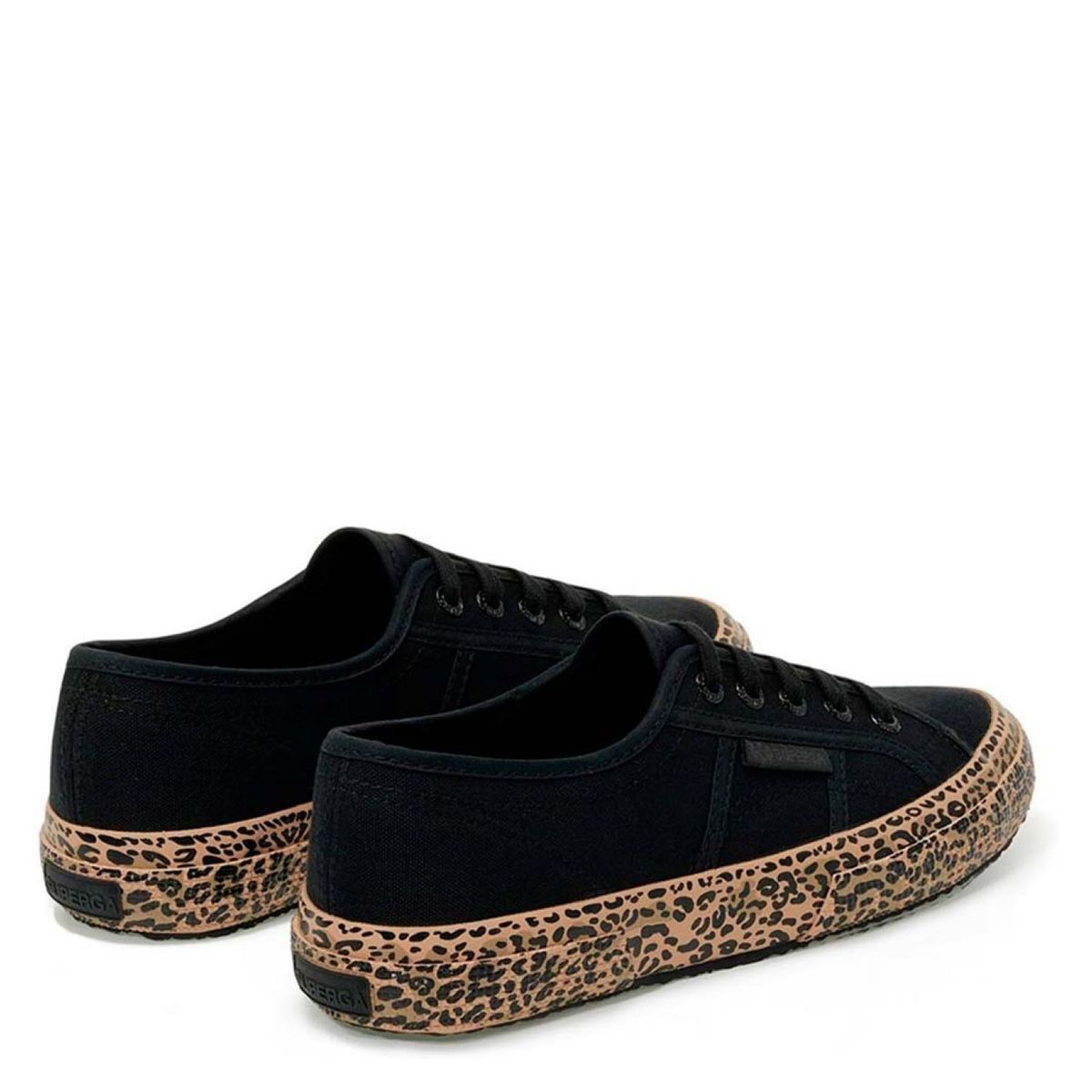 SUPERGA - Micr Leopard Zapatilla Urbana Mujer Negro Superga