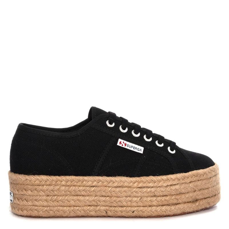 SUPERGA - Rope Zapatilla Urbana Mujer Negro Superga