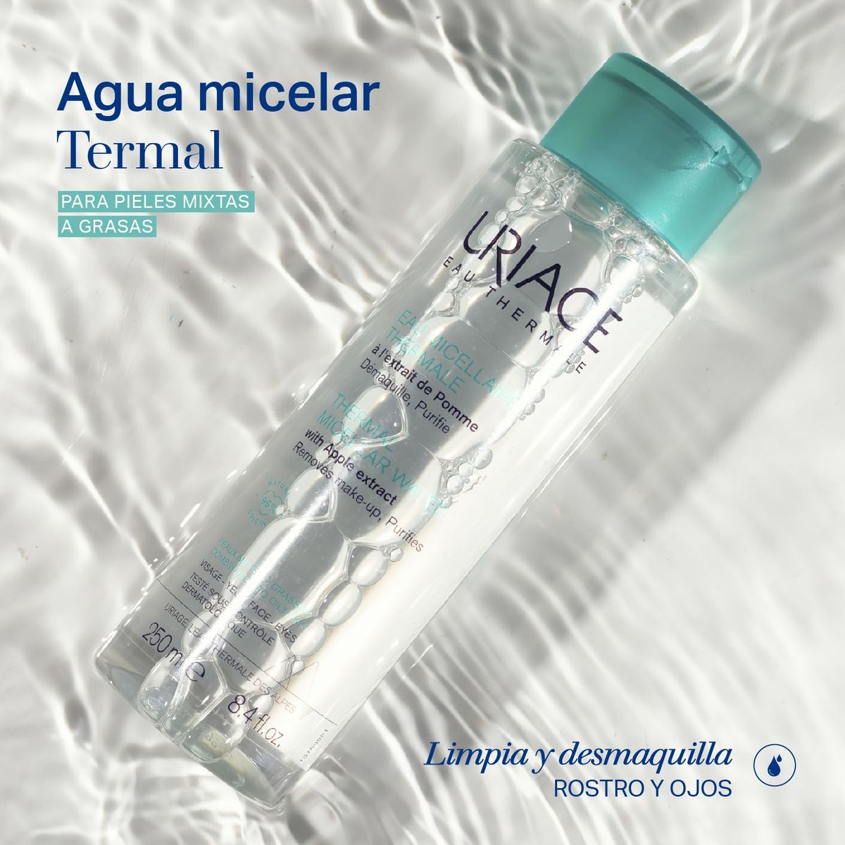 URIAGE - Agua Micelar Termal Piel Mixta a Grasa 250ml de Uriage