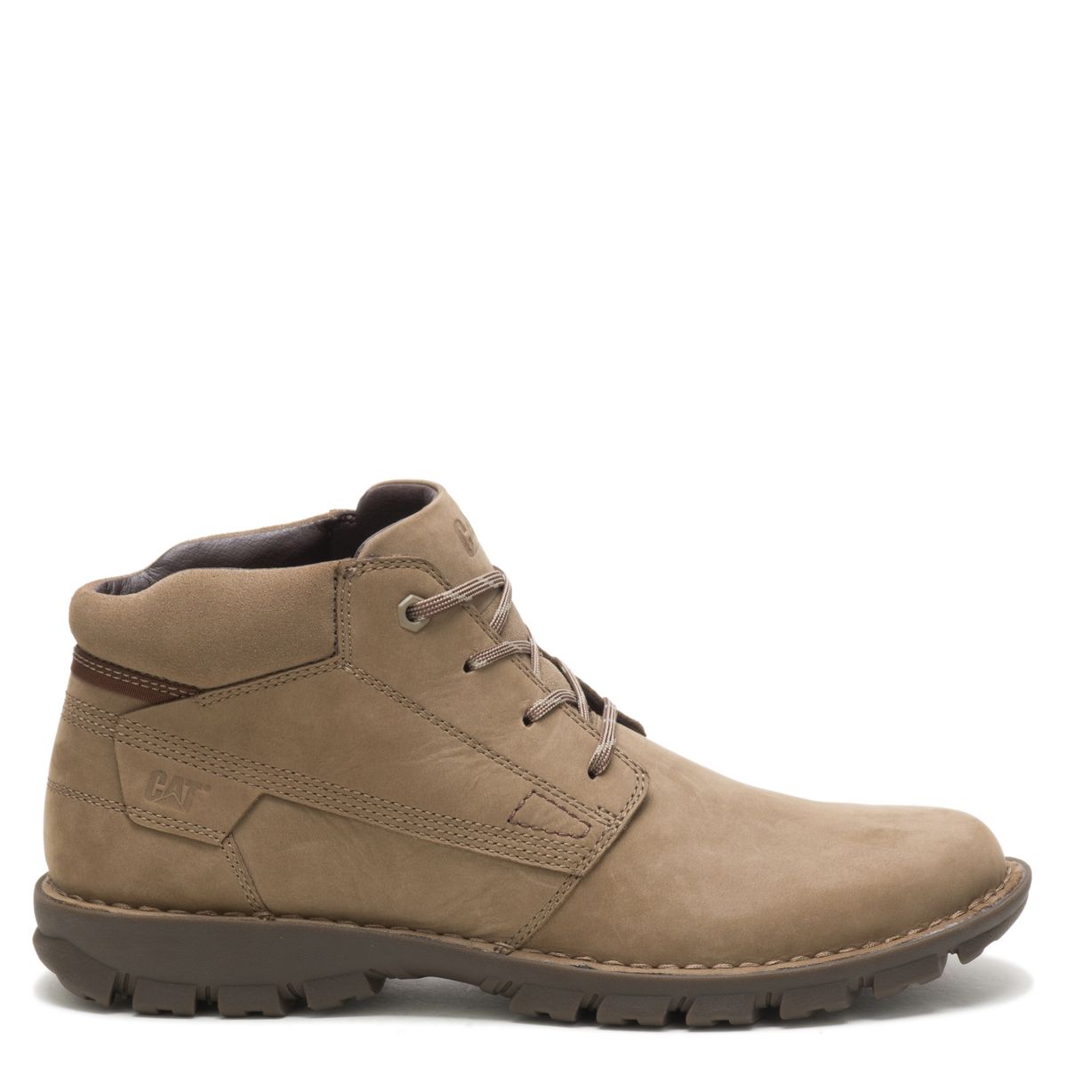 CAT - Botín Hombre Cuero Café Cat